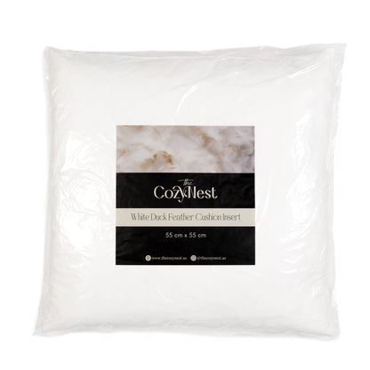 White Duck Feather Cushion Insert